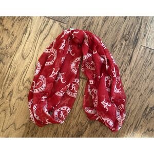 University of Alabama Crimson Tide Infinity‎ Scarf Red Script "A" Logo